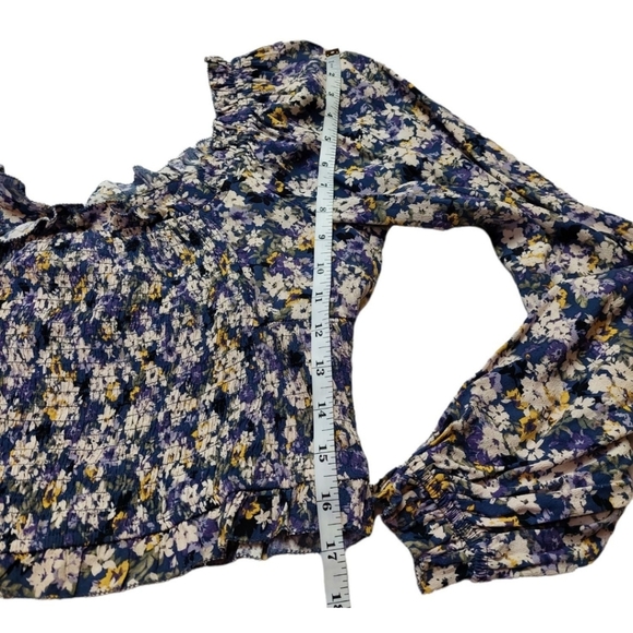 Elodie Blouse Size L Cropped Floral - Picture 5 of 8